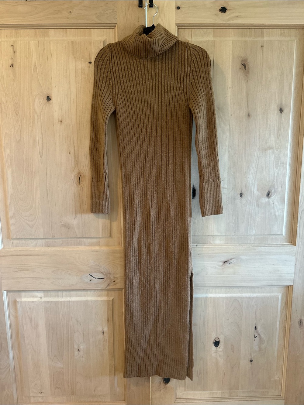 Topshop Turtleneck Ribbed Maxi Sweater Dress